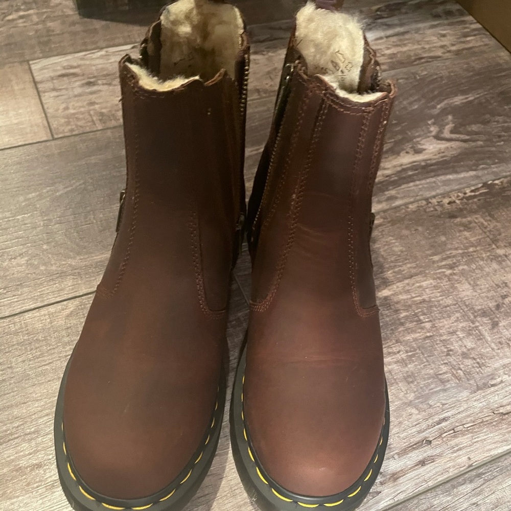 Chelsea fur lines Dr. Marten’s